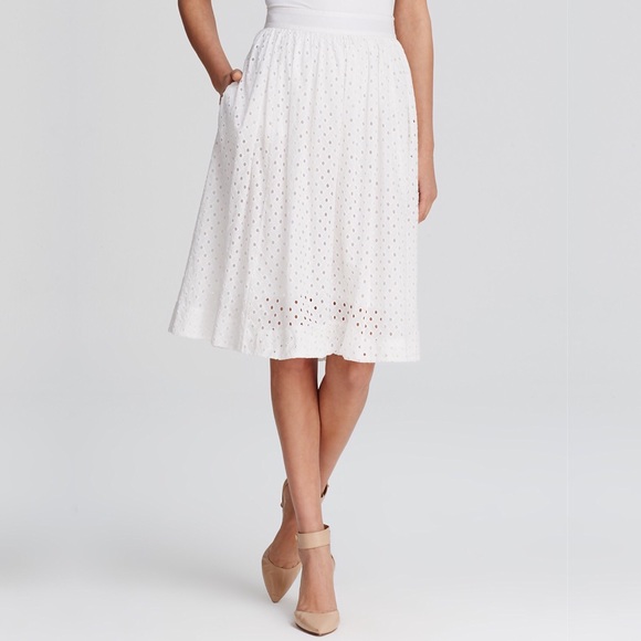 kate spade Dresses & Skirts - nwt | kate spade white eyelet pleated a-line skirt